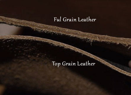Full grain vs Top Grain Leather