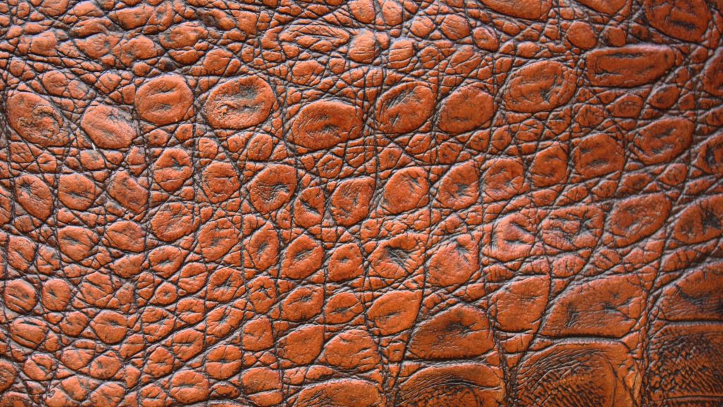 a leather surface close look